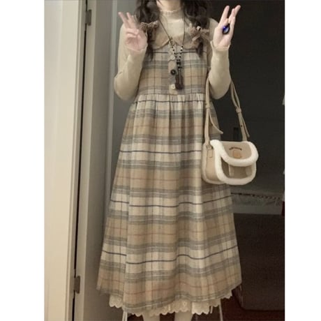 24cmShop韓国ファッションワンピース2点セットopf177