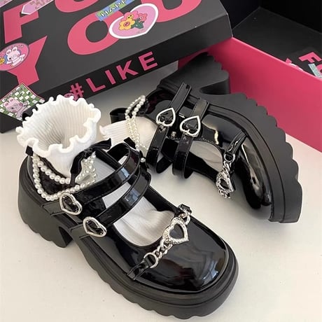 厚底 レディース ショートシューズ　sh115
