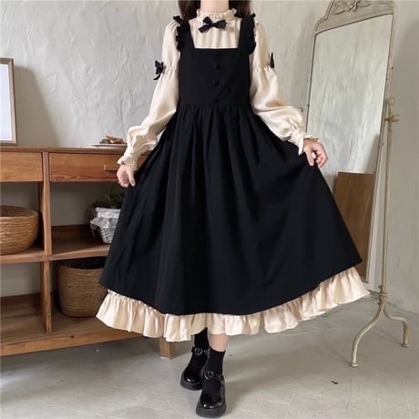 24cmShop ファッション かわいいワンピース2点セットops114
