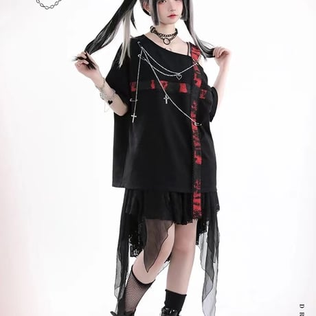 24cmShopサブカルファッション半袖Tシャツ tx082