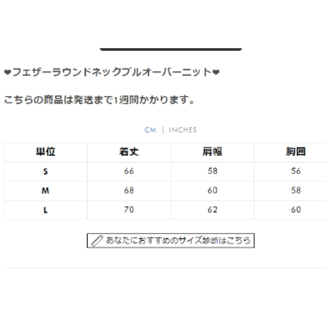 フェザーラウンドネックプルオーバーニット tx054