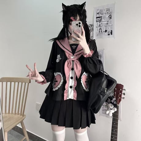 24cmShopかわいい地雷系セットアップ2点セットsus194