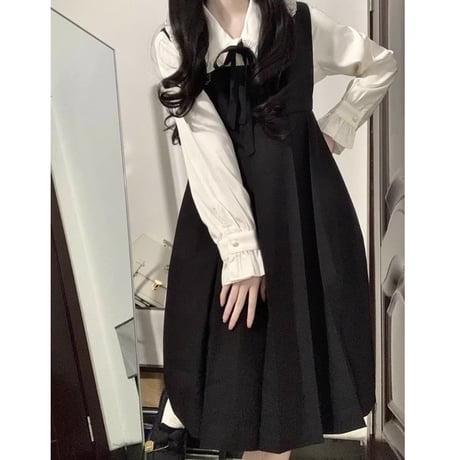 24cmShop 韓国ファッションかわいい ワンピース 2点セット sus121