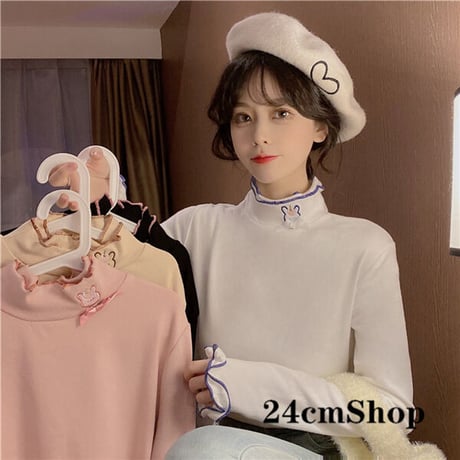 24cmshop かわいいウサギの長袖Tシャツ 1147