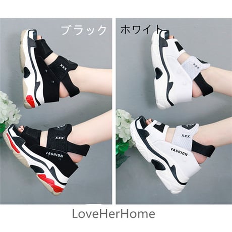 Shoes スニーカー風厚底サンダル 441