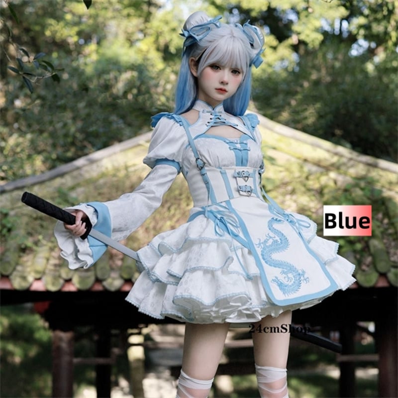 チャイナ風刺繍ロリータドレスセット opf046 | 可愛い服量産型服 チャイナ風刺繍ロリータドレスセット opf046 | 可愛い服量産型服