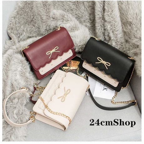 24cmShop ファッション レザー ショルダーバッグ 1184