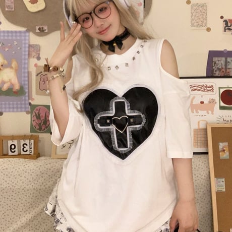 24cmShop サブカルかわいいおしゃれカジュアルTシャツ tx089