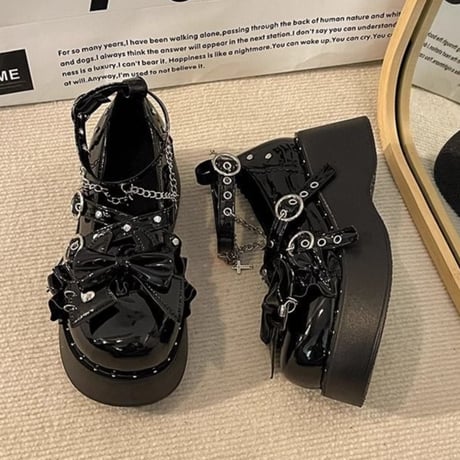24cmShopメタル風ファッションシングルシューズsh097