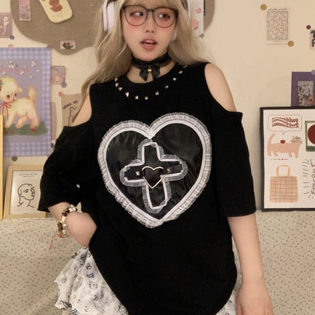 24cmShop サブカルかわいいおしゃれカジュアルTシャツ tx089