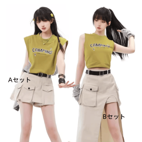 24cmShop アメニティTシャツタンクトップ+ショートパンツA  sus027