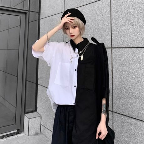 24cmShop ファッション  レトロな半袖シャツ cy026