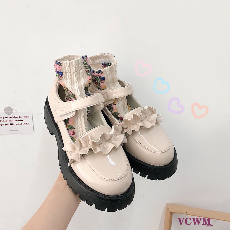 ✩】キュートで普段履きに最適なフレンチメリージェーン