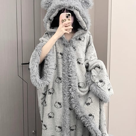 24cmShop ファッション かわいいダウンと厚手のパジャマの部屋着マントsl021