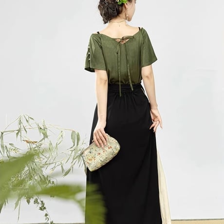 24cmShop中国風セットアップスカート3つのセット sus069