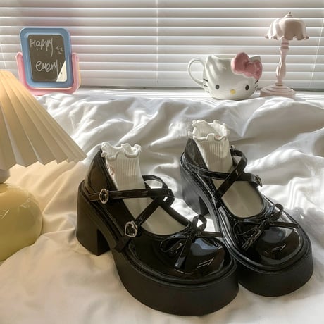 厚底 レディース ショートシューズ　sh114