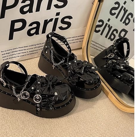 24cmShopメタル風ファッションシングルシューズsh097