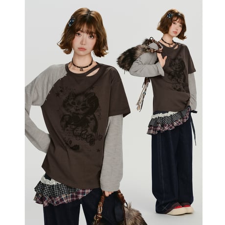 24cmShop韓国ファッションかわいいTシャツ tx102
