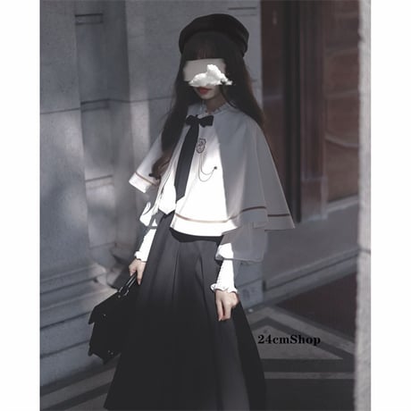 ケープ付きロングスカートセットアップ opf142