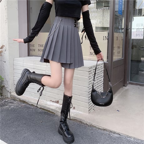 24cmShop可愛い服ベルトバックル短いスカート 1237