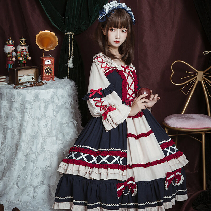 LoveHerHome フロントフリルリボンドーリーワンピース 622 | 可愛い服