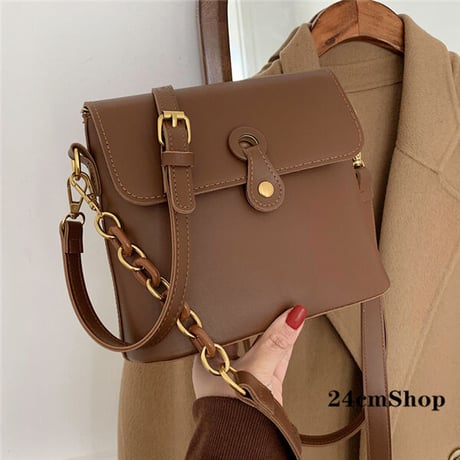 24cmShopファッション レザー ショルダーバッグ 1340
