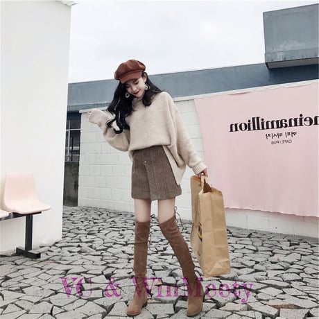24cmShop   韓国ファッションニット +スカート 178