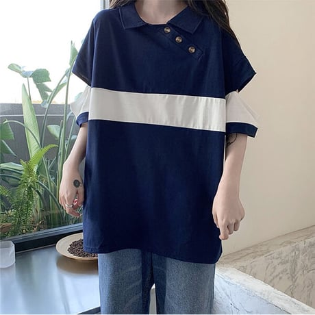 24cmShop可愛い服ストライプのPolo Tシャツ 1241