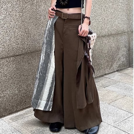 24cmShopブランク系山本耀司高級感ロングパンツkz021