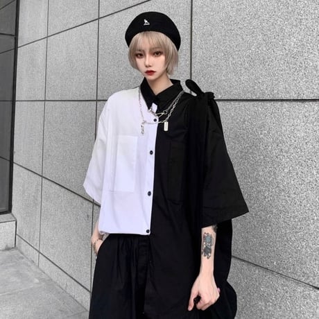 24cmShop ファッション  レトロな半袖シャツ cy026