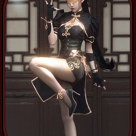 『永劫無間』Cosplay 龍の道 チャイナドレスcosセツト FK001