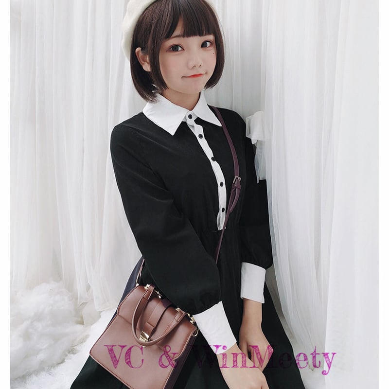 OnePiece|モノトーンワンピース 100 | 可愛い服量産型服通販24cm