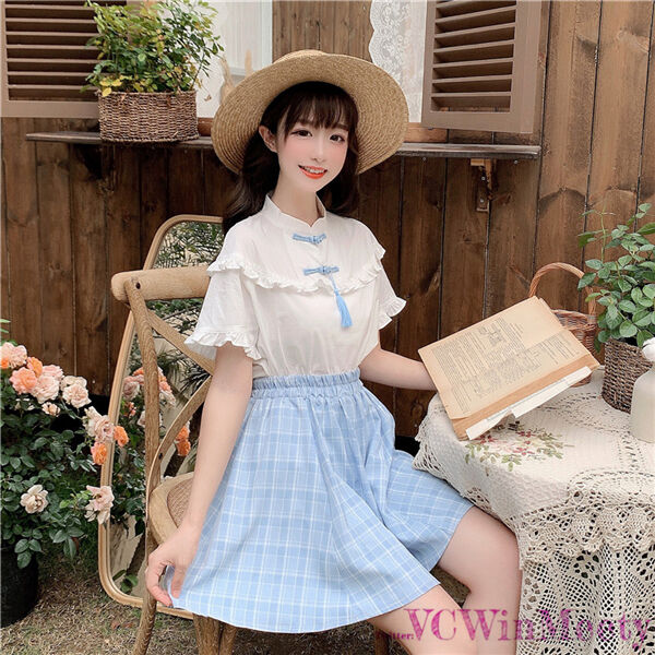 SetUp シャツ+スカート2点セット 558 | 可愛い服量産型服通販 SetUp シャツ+スカート2点セット 558 | 可愛い服量産型服通販