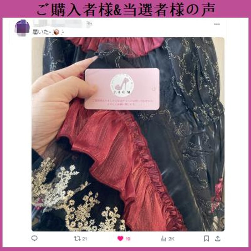 レッドローズゴシックワンピースopf079 | 可愛い服量産型服通販24cm