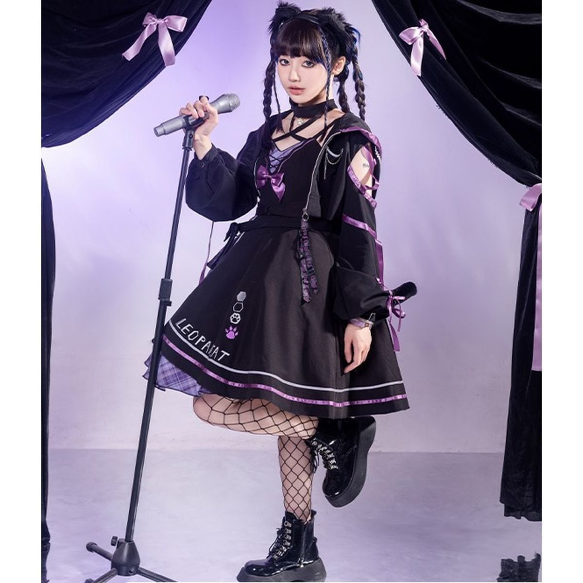 【 ⭕️】nekomimiパーカー&ショートパンツセット 新品未使用✨️ 猫耳パーカーアシンメトリーJSK ops003 | 可愛い服量産型服通販