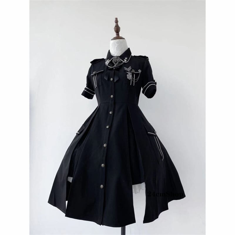 軍服ロリータワンピース_デビルヘビ2.0 opf134 | 可愛い服量産型服通販