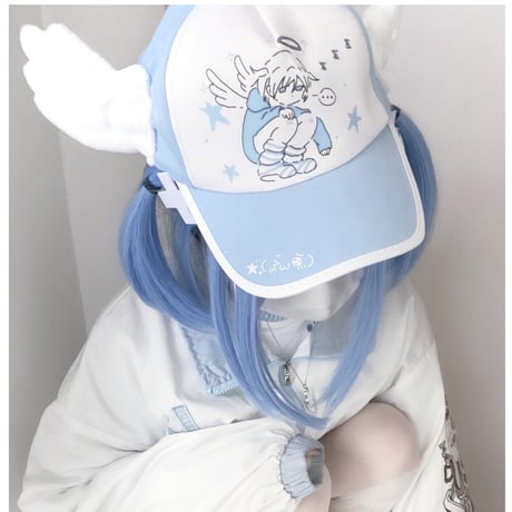 【天使界隈👼】エモ天使ボーイズサブカルキャップ M016