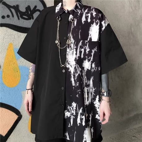ブラック系ファッショントップス CY035