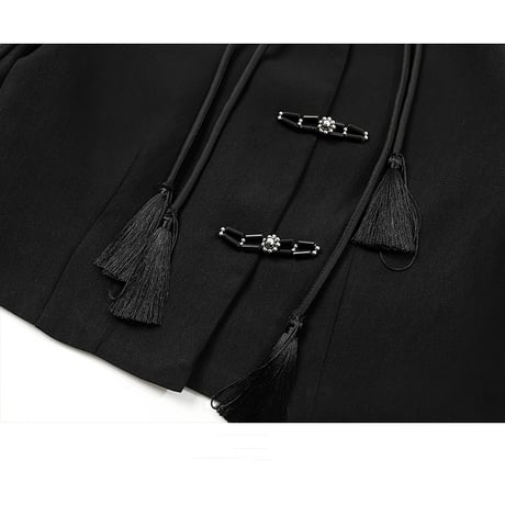 24cmshop チャイナライクタッセルクロップドトップス 189