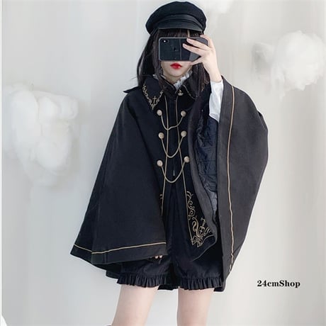24cmShop かわいいブラック系伯爵ケープ wt011