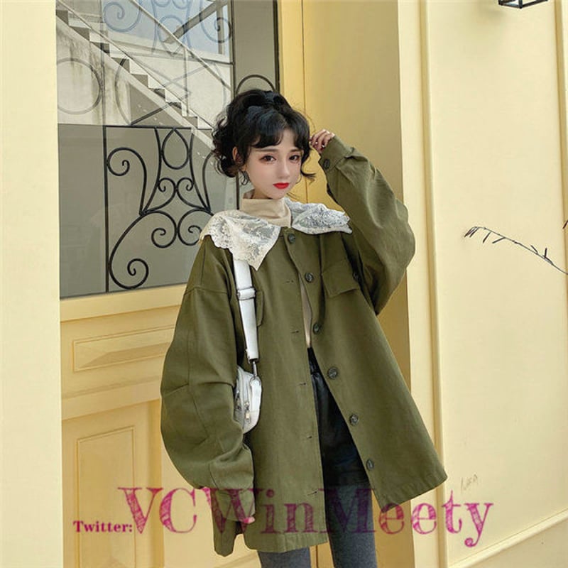 Outer レースの襟付きコート 219 | 可愛い服量産型服通販24cm