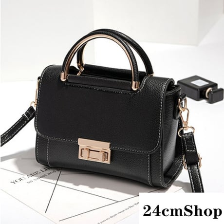 24cmShopツインカラー ミニレザーバッグ 006