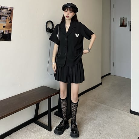 24cmShopファッション  シャツ+スカート  2つのセット sus051