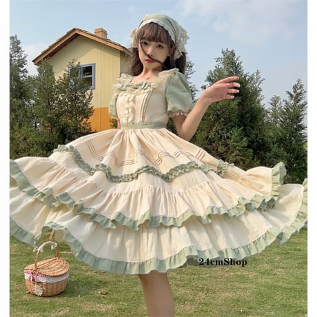 森ガール甘ロリワンピース opf135
