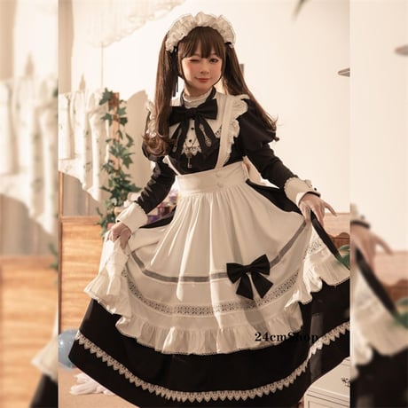 クラシカルロング丈メイド服 opf030
