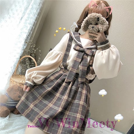 KaWaii トップス+ジャンパースカート 250