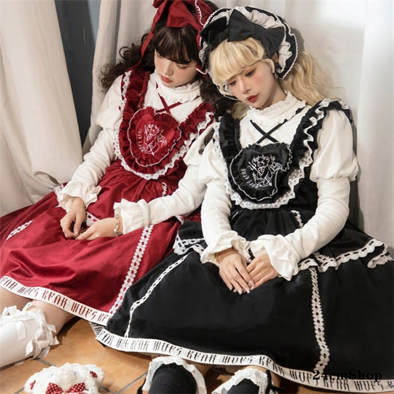 ゴシックドールベルベットドレス opf014 | 可愛い服量産型服通販 ゴシックドールベルベットドレス opf014 | 可愛い服量産型服通販