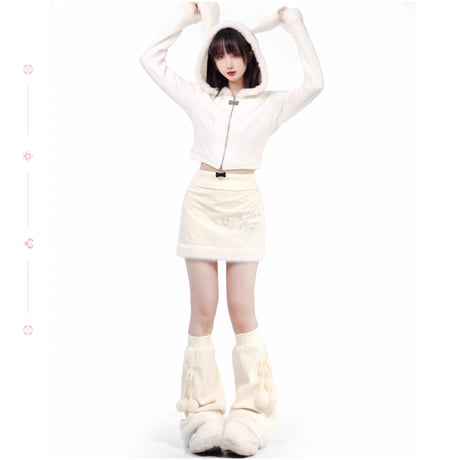 24cmShop ファッション かわいいスカート 純愛ドッグ3点セットsus185