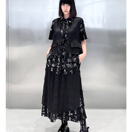 24cmShopおしゃれ中華風  トップス+スカート  2つのセットsus54