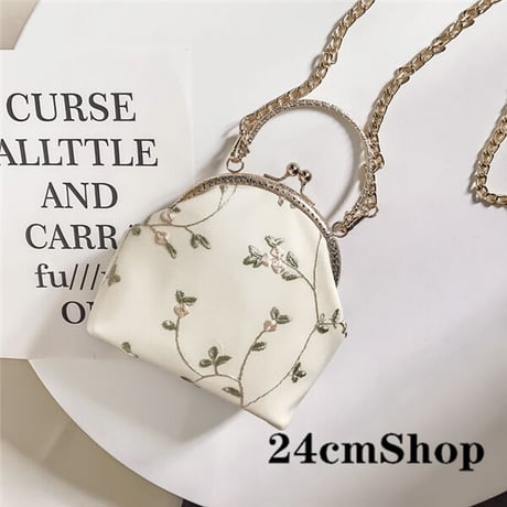 24cmShopトップハンドル-ビジューチェーンバッグ 1212